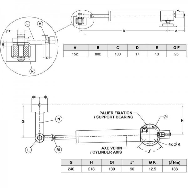 Vérin hydraulique - N°4 - comptoirnautique.com