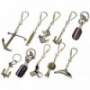 10er-Set bunte Schlüsselanhänger - N°1 - comptoirnautique.com