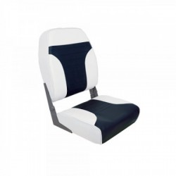 -, White/Blue, High-Back...