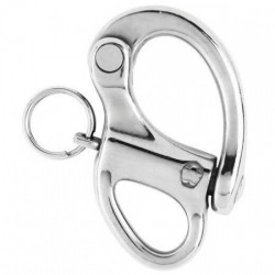 Fixed-eye halyard carabiner