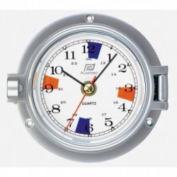 4-Zoll-Uhr, matt verchromt