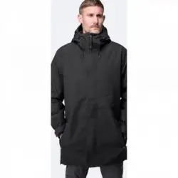 Parka negra para hombre
