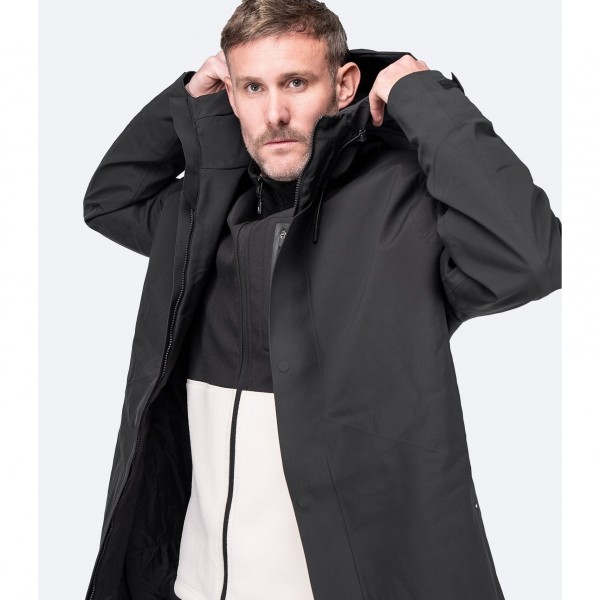 Parka preta para homem - N°5 - comptoirnautique.com