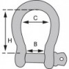 Galvanized U-shackles - N°3 - comptoirnautique.com