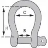 Manilles lyres galvanisées - N°3 - comptoirnautique.com