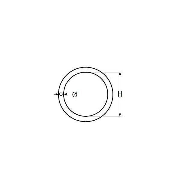 Anneau rond soudé poli - N°2 - comptoirnautique.com