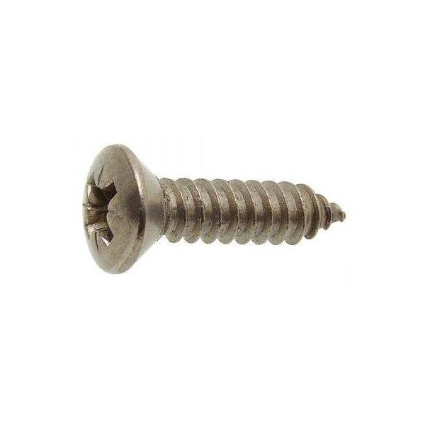 Domed-head, countersunk, Phillips-head sheet metal screw - N°8 - comptoirnautique.com