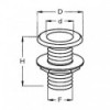Pass-e de carcaça roscada com flange padrão - N°3 - comptoirnautique.com