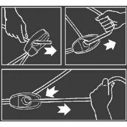 Bloccaggio per elastico