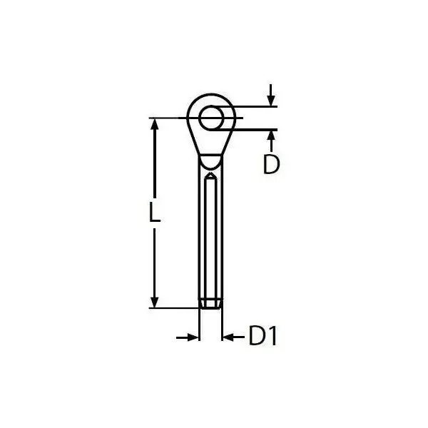 Embout à oeil à sertir A4 - N°2 - comptoirnautique.com