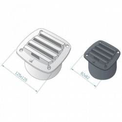 Plastic ventilation grille