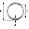 Anneau rond - 316L - N°2 - comptoirnautique.com