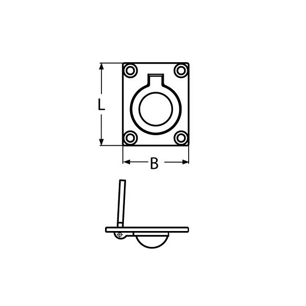 A4-Schildhalter „ - “, 47 × 38 mm - N°2 - comptoirnautique.com