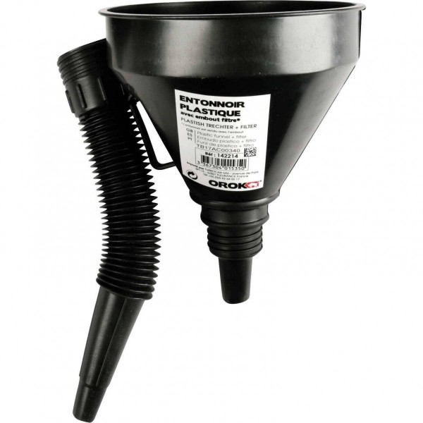 Embudo de plástico y filtro negro de 14 cm de diámetro, -, L39 mm - N°2 - comptoirnautique.com