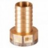 - -FM-Anschluss mit Gewinde/Riffelung, aus Bronze