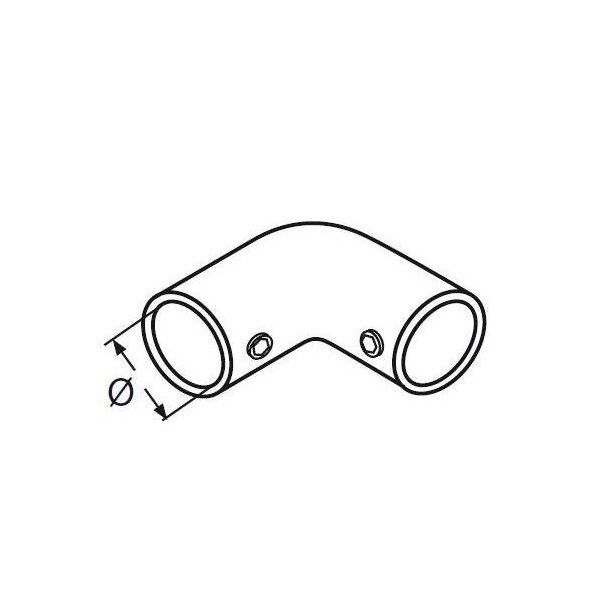 Gomito a 90° per tubo - N°2 - comptoirnautique.com