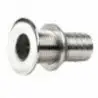 -, polished stainless steel flush-mounted threaded fluted bushing