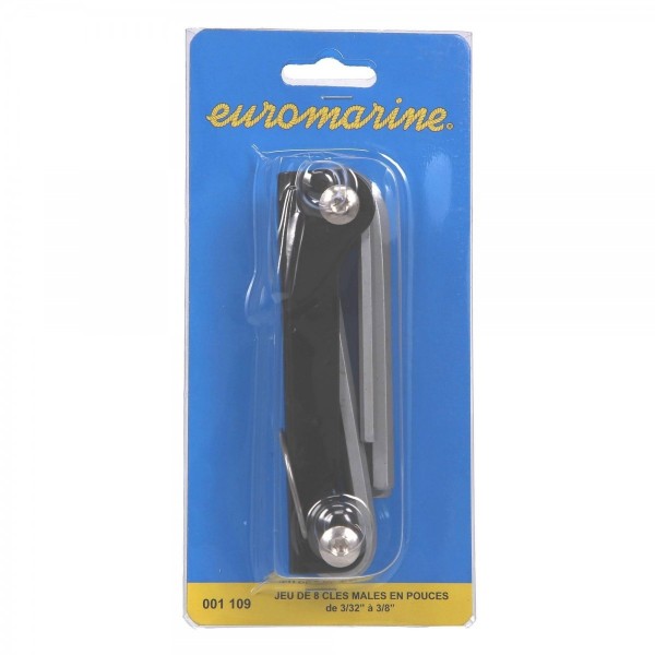 Llave hexagonal macho de -, en paquete de 8 unidades - N°2 - comptoirnautique.com