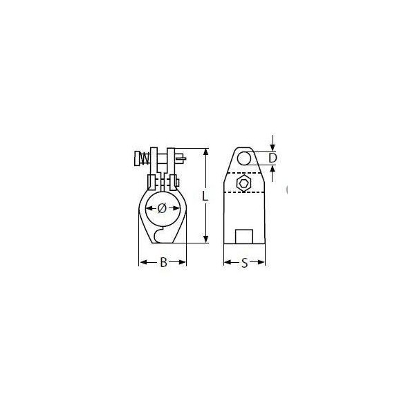 Anel de fixação com abertura para tubo - N°4 - comptoirnautique.com