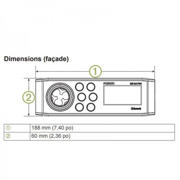 Radio marina RA70 - N°8 - comptoirnautique.com