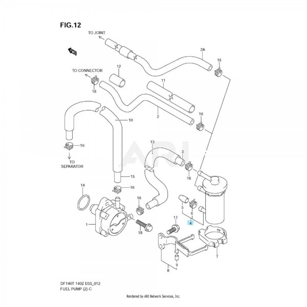 Filtro de gasolina para motores Suzuki - N°11 - comptoirnautique.com
