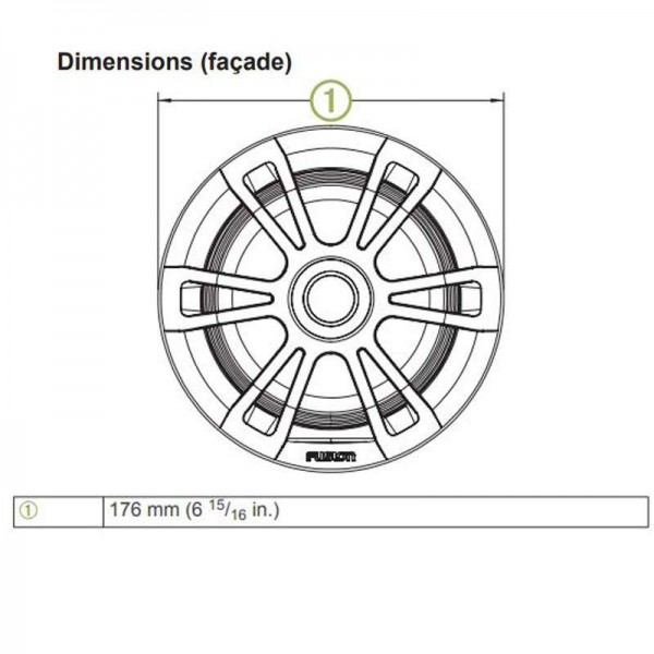 Haut-Parleurs Marine 6,5" 80W - N°10 - comptoirnautique.com