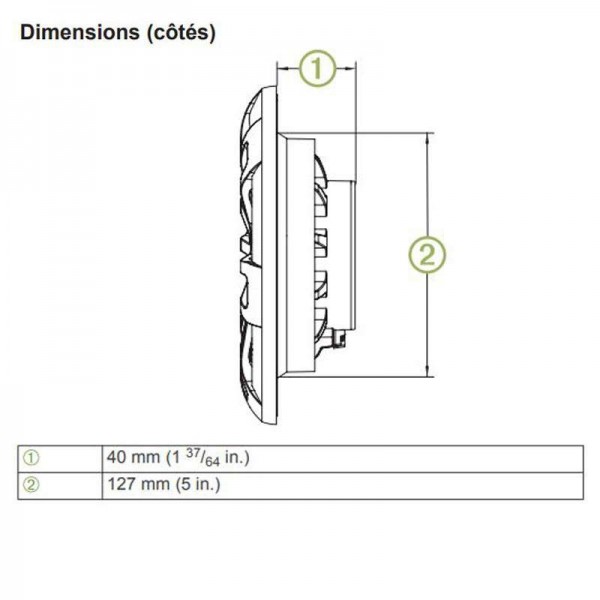 Haut-Parleurs Marine 6,5" 80W - N°11 - comptoirnautique.com