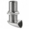 Polished stainless steel threaded fitting, 25 mm diameter