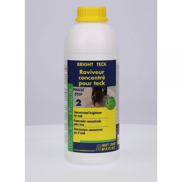 Konzentriertes Aufhellungsmittel für Teakholz, Phase 2 „BRIGHT TECK“ - N°2 - comptoirnautique.com