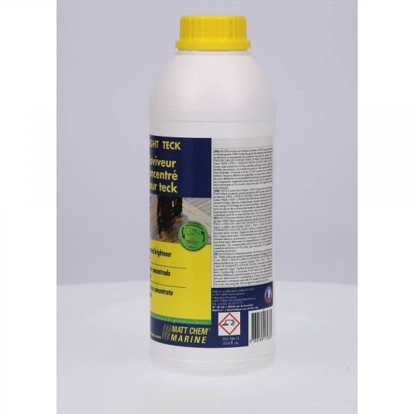 Konzentriertes Aufhellungsmittel für Teakholz, Phase 2 „BRIGHT TECK“ - N°4 - comptoirnautique.com