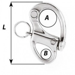 Fixed-eye halyard carabiner