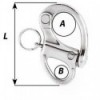 Moschettone per fune con occhiello fisso - N°2 - comptoirnautique.com