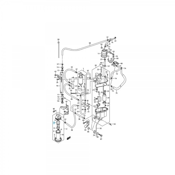 Kraftstofffilter für Suzuki-Motoren - N°15 - comptoirnautique.com