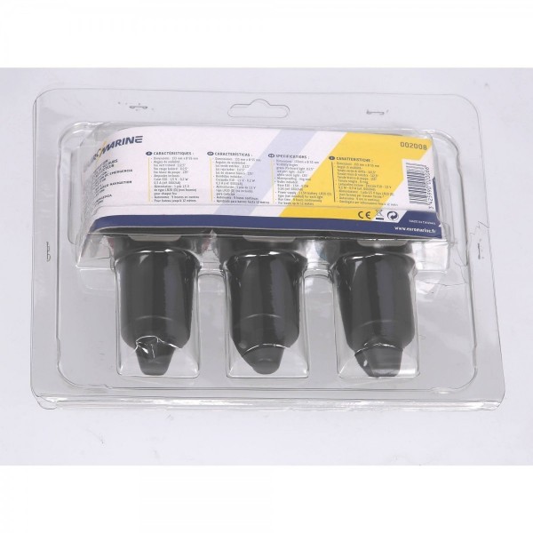 - Waterproof Battery-Powered Navigation Lights: White, Red, and Green - N°3 - comptoirnautique.com
