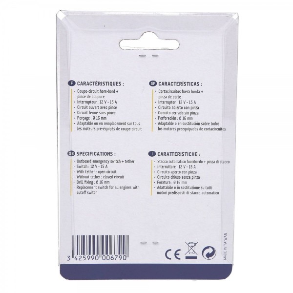 Pinza cortacircuitos + cable de 12 V « - » de 2 hilos - N°3 - comptoirnautique.com