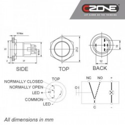 - 3.3V ON/OFF Lighted Push...