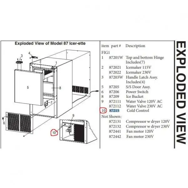 Pièces détachées pour Ice Maker Raritan - N°6 - comptoirnautique.com