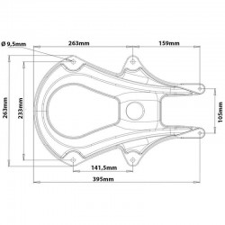 Support de mât pour antenne radôme Quantum