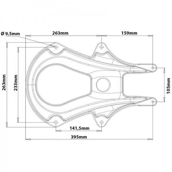 Support de mât pour antenne radôme Quantum - N°2 - comptoirnautique.com