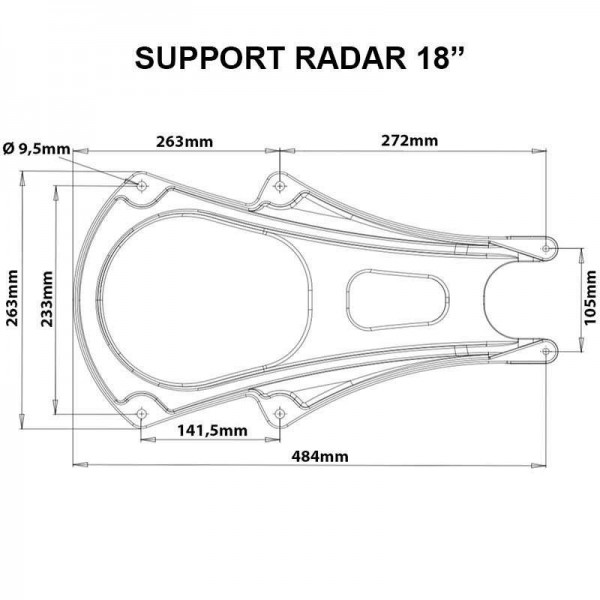 Support de mât pour antenne radôme - N°4 - comptoirnautique.com
