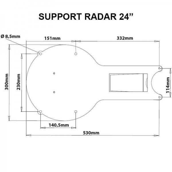 Support de mât pour antenne radôme - N°5 - comptoirnautique.com