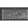 Rede anti---rolar para cama de beliche, 60 x 180 cm