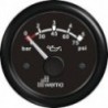 Indicateur de pression moteur ø52mm Blackline - Silverline