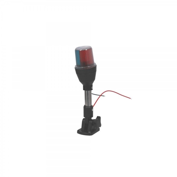 -, three-color navigation light on a 240mm stainless steel tilting mast -  - N°3 - comptoirnautique.com