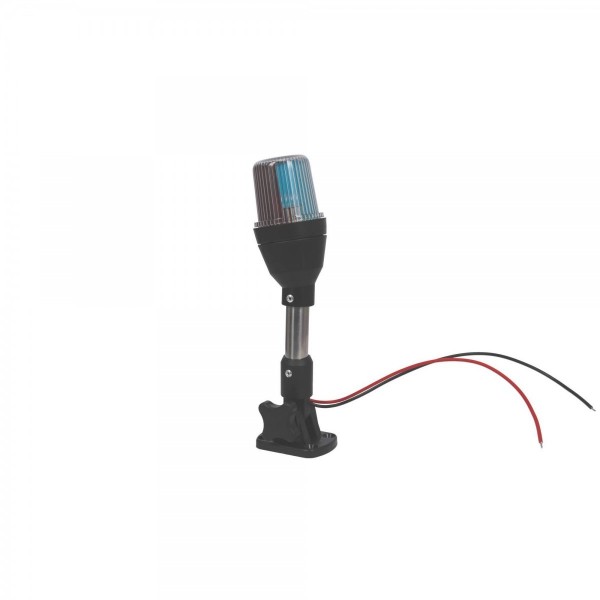 Luce di navigazione su asta inclinabile in acciaio inossidabile - tricolore - 240 mm - N°6 - comptoirnautique.com