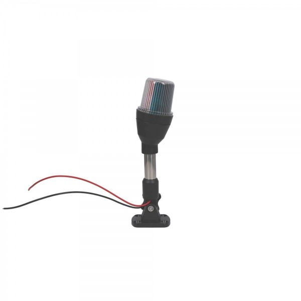 -, three-color navigation light on a 240mm stainless steel tilting mast -  - N°11 - comptoirnautique.com