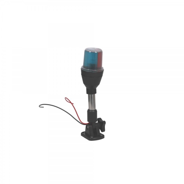 Luz de navegación con mástil inclinable de acero inoxidable « - », tricolor « - », 240 mm - N°13 - comptoirnautique.com