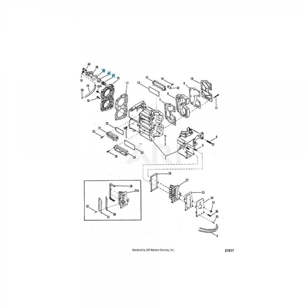 Thermostat Kit for Out-board Engines - N°13 - comptoirnautique.com