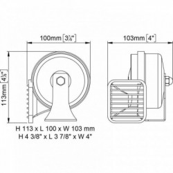 Alarme MT1-H - cromado - 12 V
