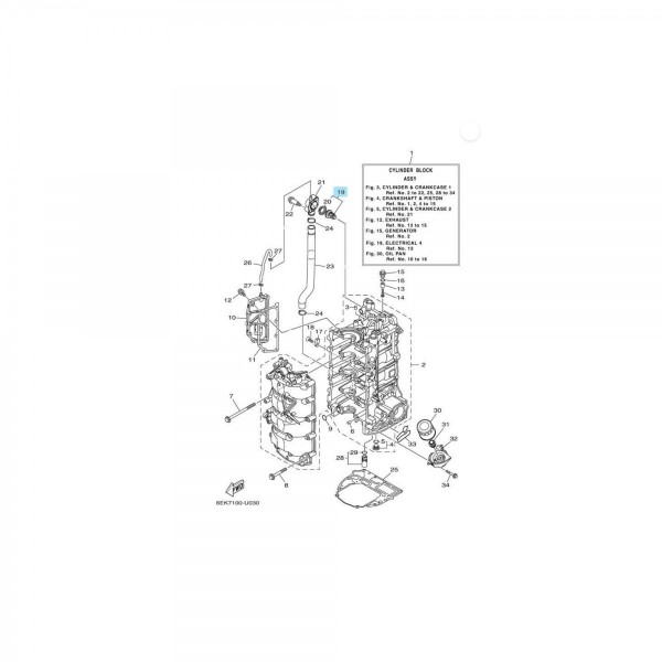 Termostato para motores Yamaha - N°14 - comptoirnautique.com